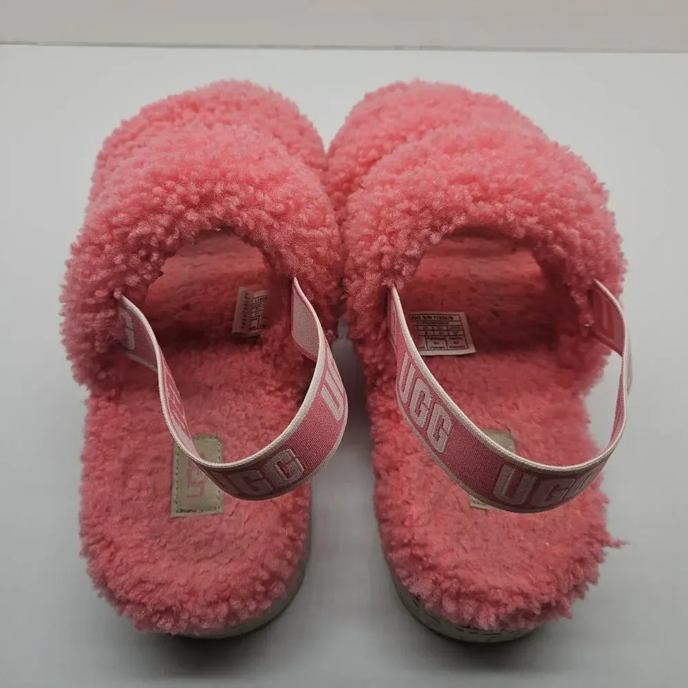 UGG Oh Fluffita Slingback Sandals Slippers Women’s Size 10 Pink 1120876 - Picture 6 of 9